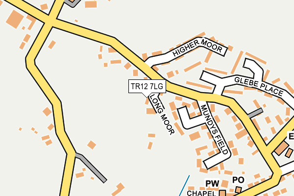 TR12 7LG map - OS OpenMap – Local (Ordnance Survey)