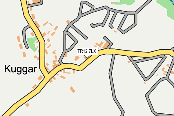 TR12 7LX map - OS OpenMap – Local (Ordnance Survey)