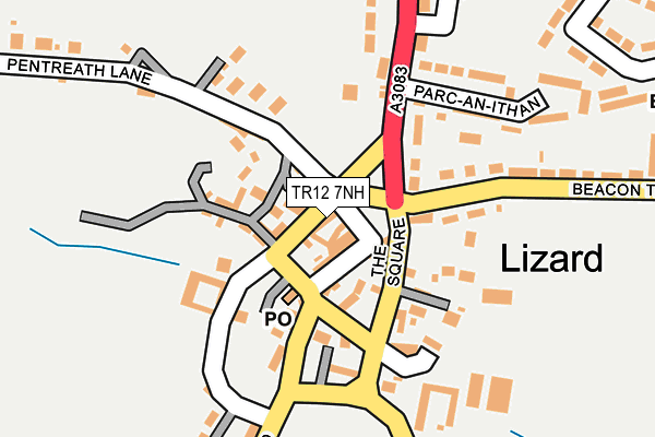 TR12 7NH map - OS OpenMap – Local (Ordnance Survey)