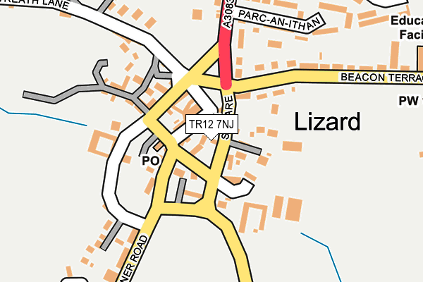 TR12 7NJ map - OS OpenMap – Local (Ordnance Survey)