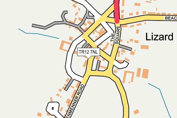 TR12 7NL map - OS OpenMap – Local (Ordnance Survey)