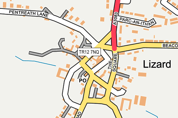 TR12 7NQ map - OS OpenMap – Local (Ordnance Survey)