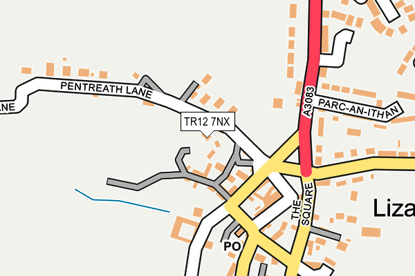 TR12 7NX map - OS OpenMap – Local (Ordnance Survey)