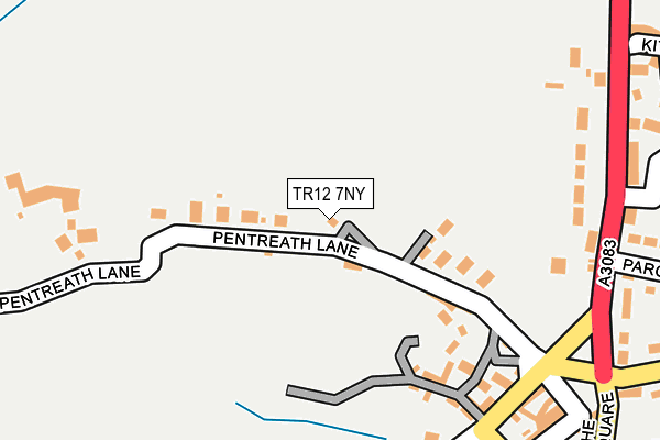 TR12 7NY map - OS OpenMap – Local (Ordnance Survey)