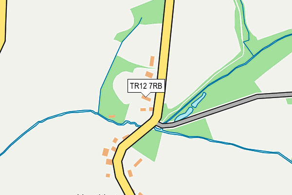 TR12 7RB map - OS OpenMap – Local (Ordnance Survey)