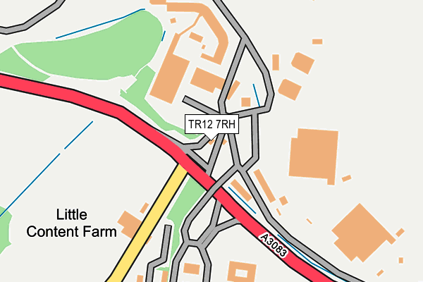 TR12 7RH map - OS OpenMap – Local (Ordnance Survey)