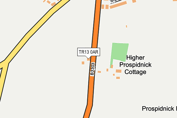 TR13 0AR map - OS OpenMap – Local (Ordnance Survey)