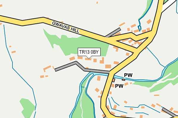 TR13 0BY map - OS OpenMap – Local (Ordnance Survey)