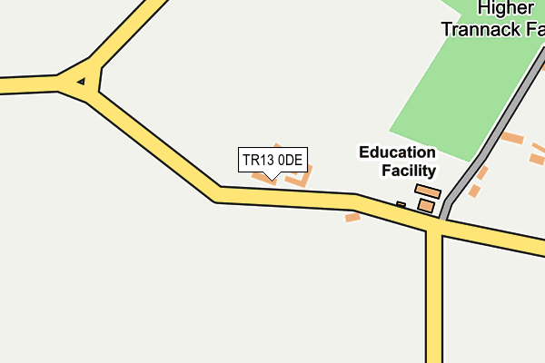 TR13 0DE map - OS OpenMap – Local (Ordnance Survey)