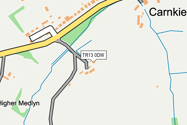 TR13 0DW map - OS OpenMap – Local (Ordnance Survey)