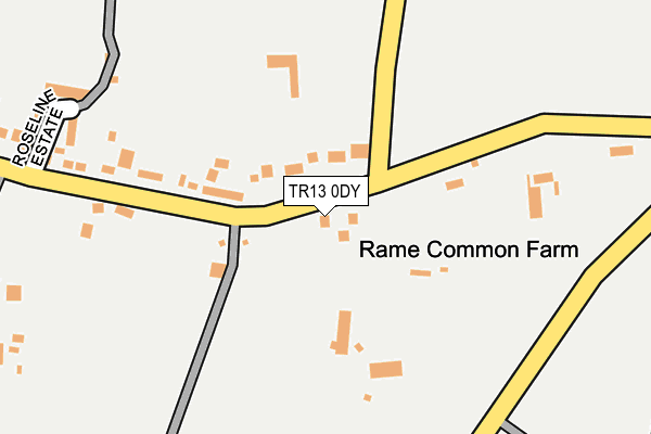 TR13 0DY map - OS OpenMap – Local (Ordnance Survey)