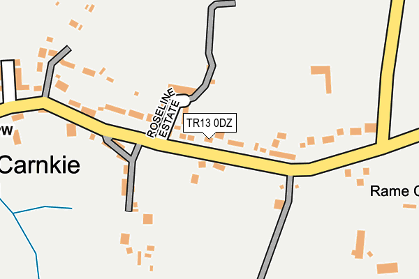 TR13 0DZ map - OS OpenMap – Local (Ordnance Survey)