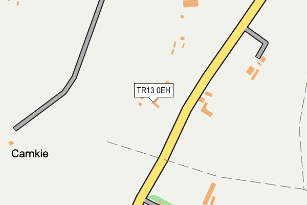 TR13 0EH map - OS OpenMap – Local (Ordnance Survey)