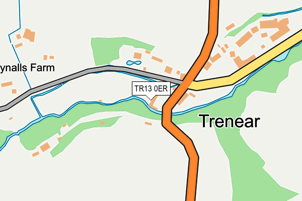 TR13 0ER map - OS OpenMap – Local (Ordnance Survey)
