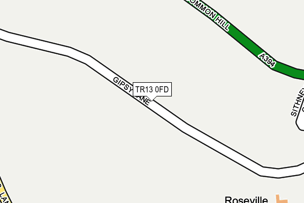 TR13 0FD map - OS OpenMap – Local (Ordnance Survey)