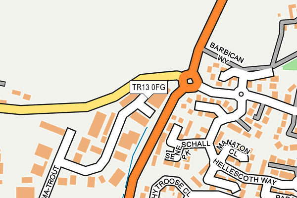 TR13 0FG map - OS OpenMap – Local (Ordnance Survey)