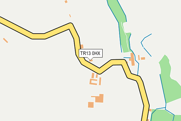 TR13 0HX map - OS OpenMap – Local (Ordnance Survey)