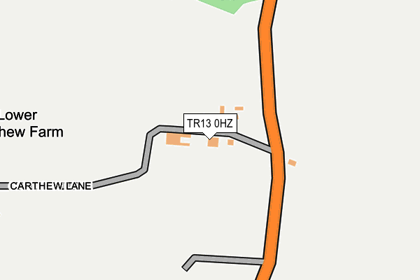 TR13 0HZ map - OS OpenMap – Local (Ordnance Survey)