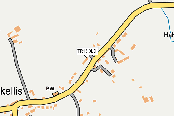 TR13 0LD map - OS OpenMap – Local (Ordnance Survey)
