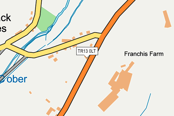 TR13 0LT map - OS OpenMap – Local (Ordnance Survey)