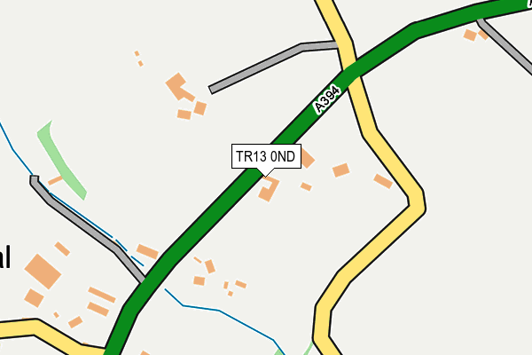 TR13 0ND map - OS OpenMap – Local (Ordnance Survey)