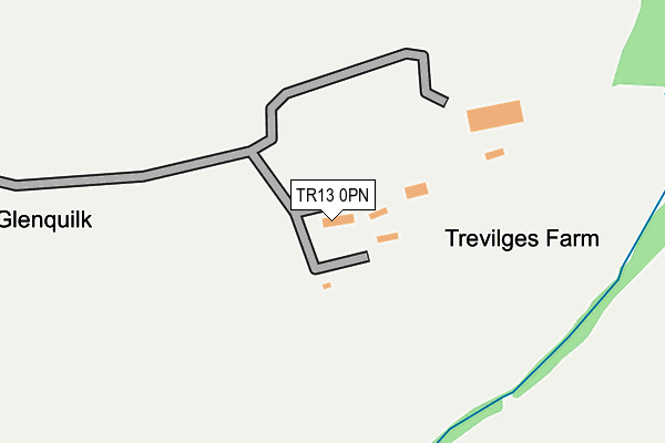 TR13 0PN map - OS OpenMap – Local (Ordnance Survey)