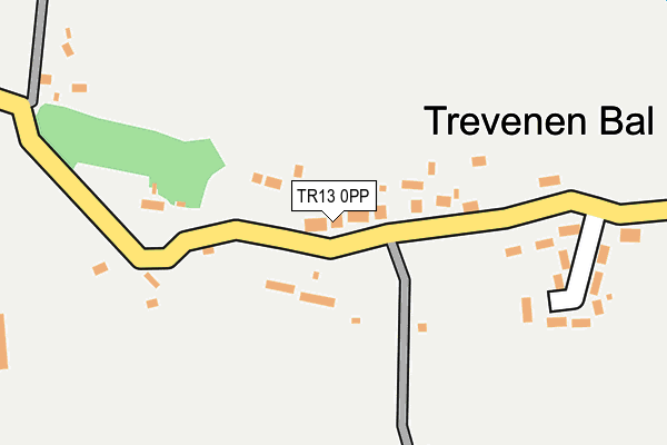 TR13 0PP map - OS OpenMap – Local (Ordnance Survey)