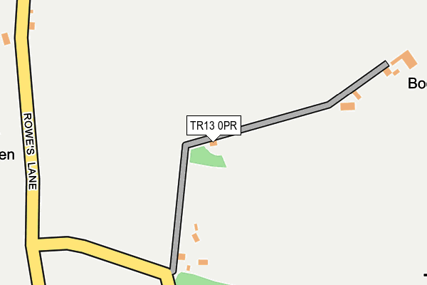 TR13 0PR map - OS OpenMap – Local (Ordnance Survey)