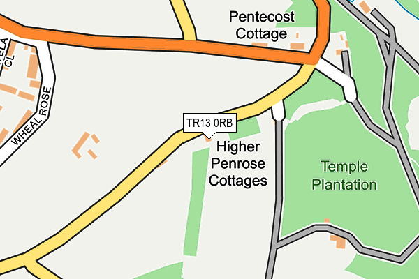 TR13 0RB map - OS OpenMap – Local (Ordnance Survey)