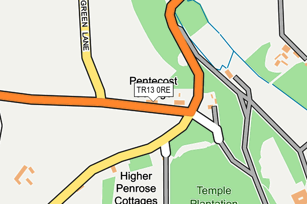 TR13 0RE map - OS OpenMap – Local (Ordnance Survey)