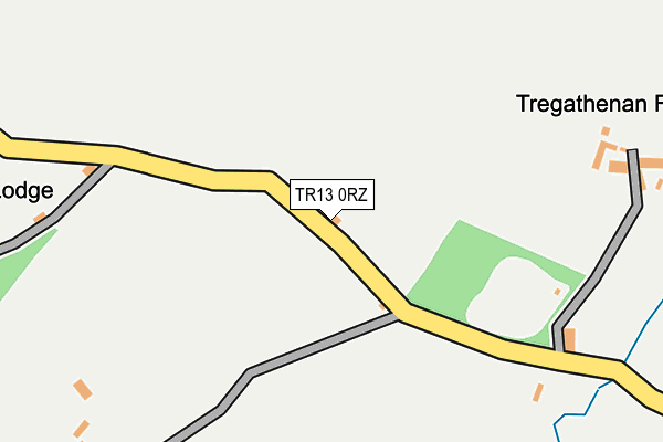 TR13 0RZ map - OS OpenMap – Local (Ordnance Survey)