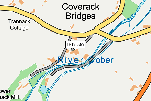 TR13 0SW map - OS OpenMap – Local (Ordnance Survey)