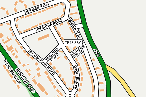 TR13 8BY map - OS OpenMap – Local (Ordnance Survey)