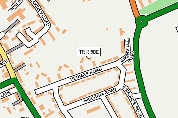 TR13 8DE map - OS OpenMap – Local (Ordnance Survey)