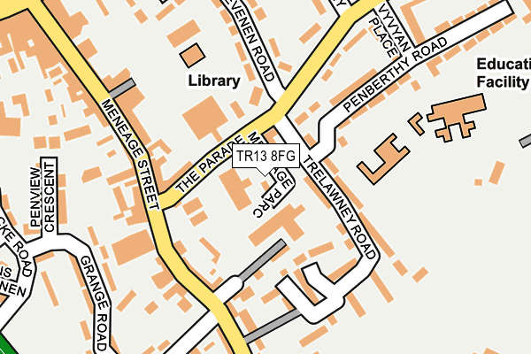 TR13 8FG map - OS OpenMap – Local (Ordnance Survey)