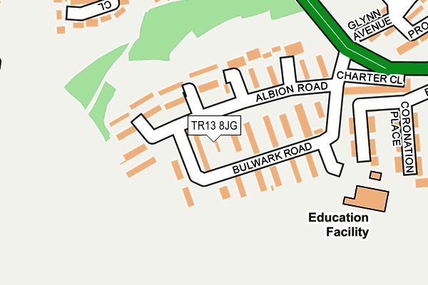 TR13 8JG map - OS OpenMap – Local (Ordnance Survey)