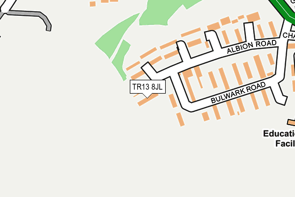 TR13 8JL map - OS OpenMap – Local (Ordnance Survey)