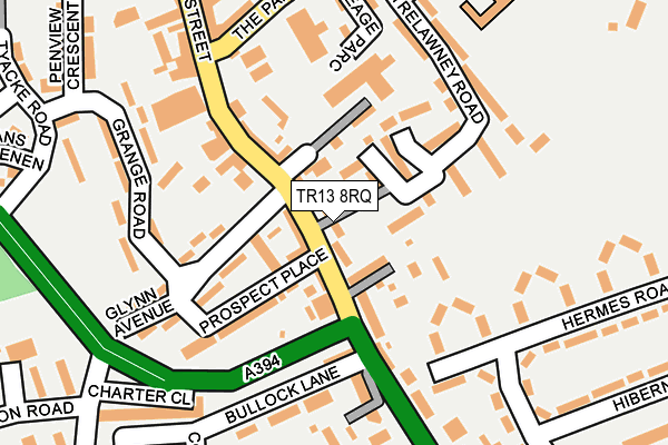 TR13 8RQ map - OS OpenMap – Local (Ordnance Survey)
