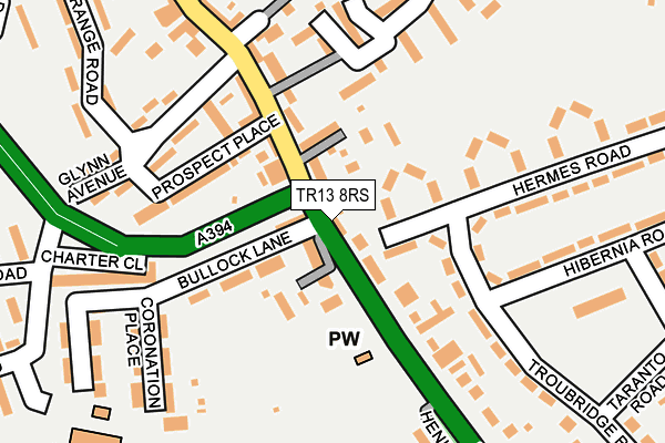 TR13 8RS map - OS OpenMap – Local (Ordnance Survey)