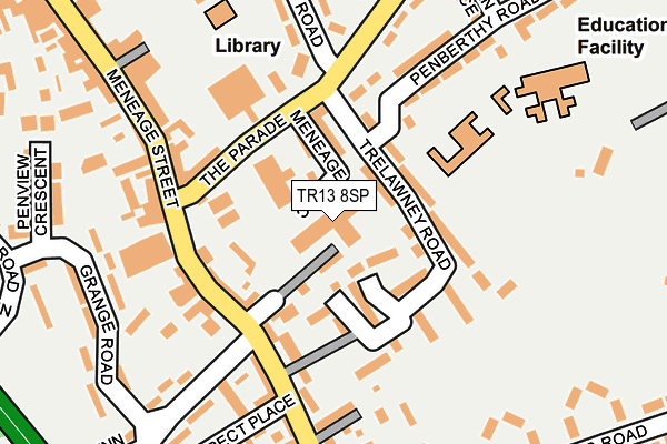 TR13 8SP map - OS OpenMap – Local (Ordnance Survey)