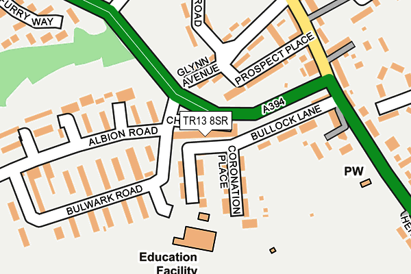 TR13 8SR map - OS OpenMap – Local (Ordnance Survey)