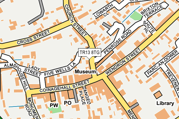 Map of COOKE PUBS LTD at local scale