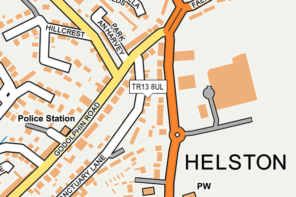 TR13 8UL map - OS OpenMap – Local (Ordnance Survey)