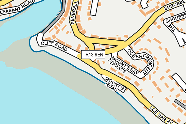 TR13 9EN map - OS OpenMap – Local (Ordnance Survey)