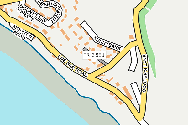 TR13 9EU map - OS OpenMap – Local (Ordnance Survey)