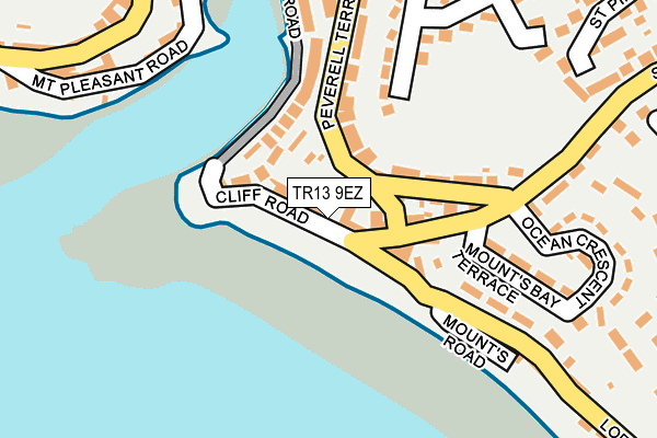 TR13 9EZ map - OS OpenMap – Local (Ordnance Survey)