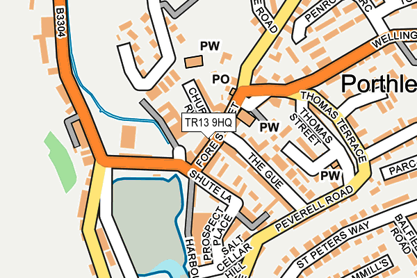 TR13 9HQ map - OS OpenMap – Local (Ordnance Survey)