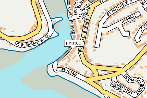 TR13 9JQ map - OS OpenMap – Local (Ordnance Survey)