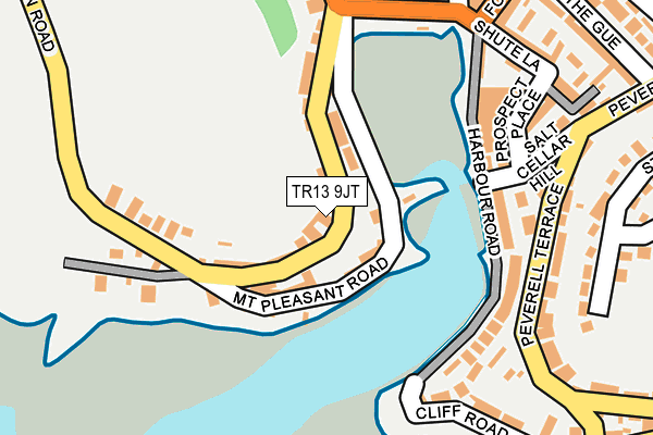 TR13 9JT map - OS OpenMap – Local (Ordnance Survey)