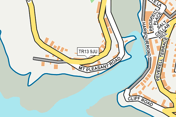 TR13 9JU map - OS OpenMap – Local (Ordnance Survey)
